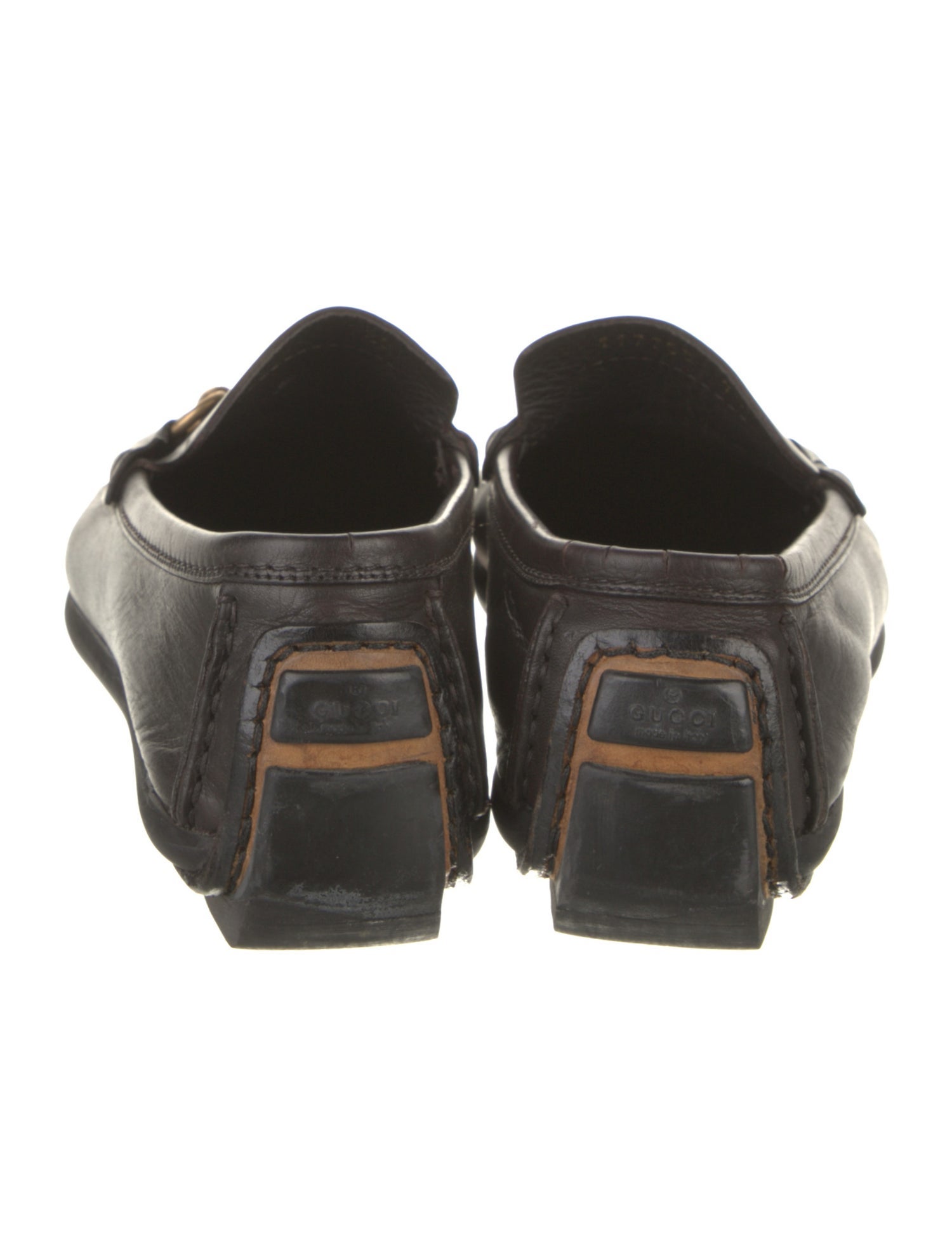 Gucci Horsebit Accent Leather Loafers